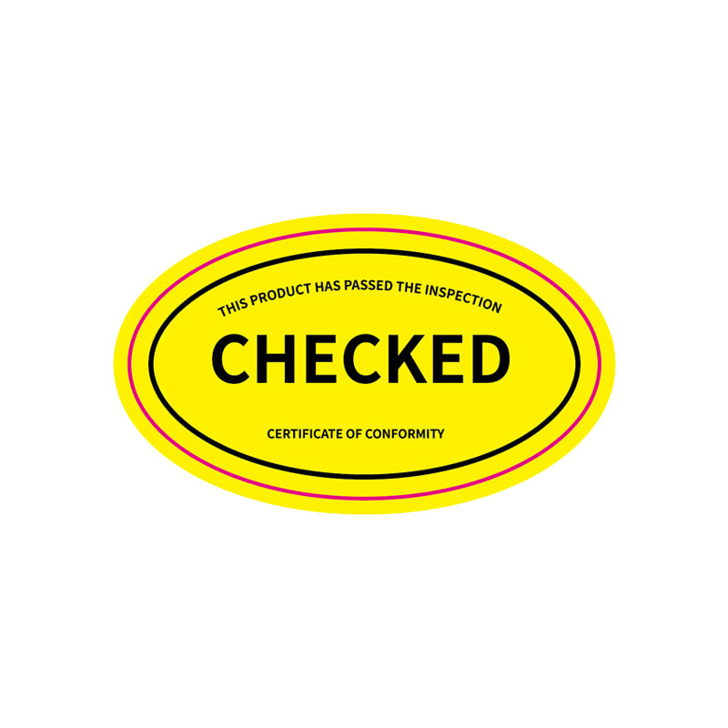 1000 Packs PP/PET Inspection-QC-Verification Sticker-Flag Menu