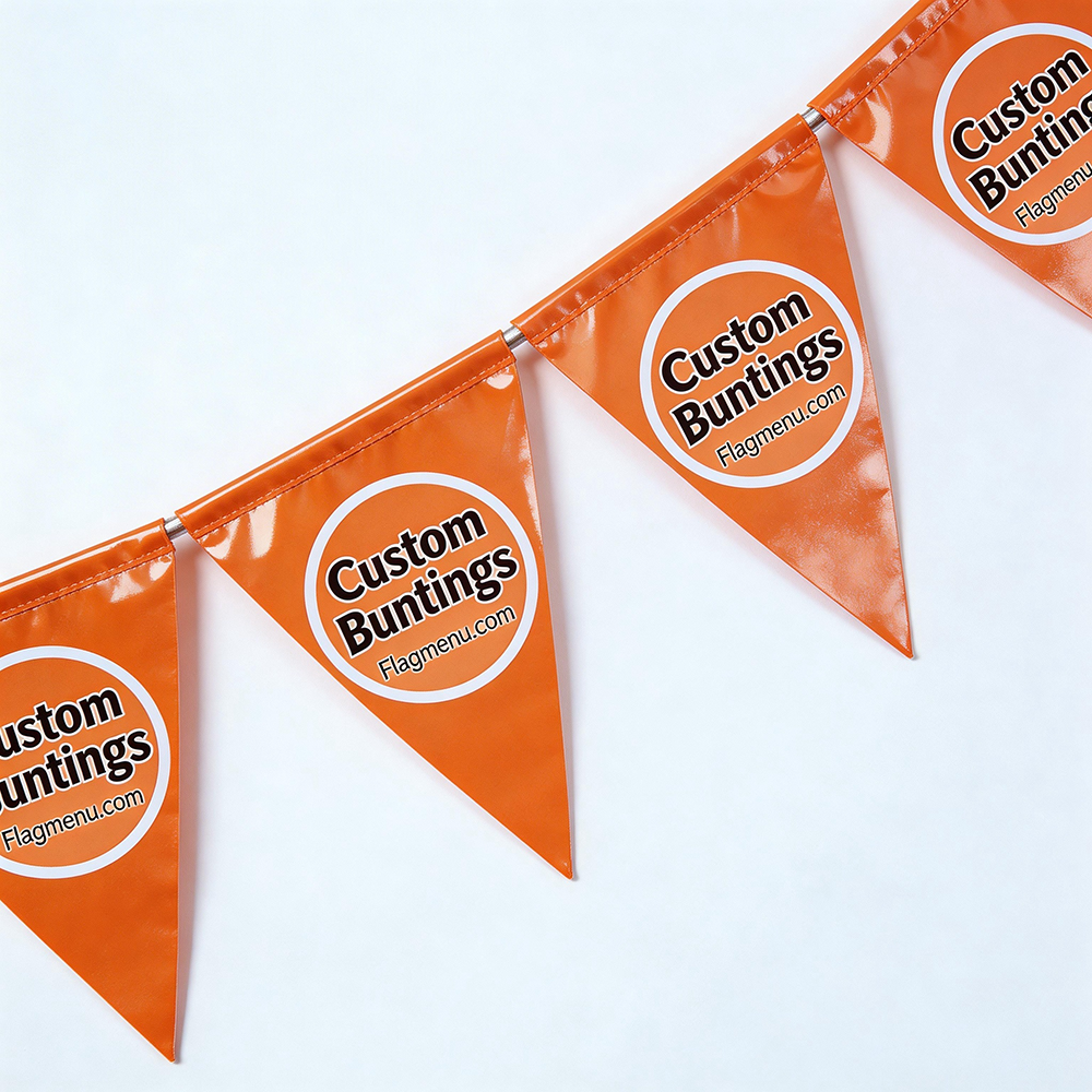 Custom Paper/PVC Buntings - Custom Flags - Business Ads Buntings - Flagmenu.com -Festival/Event/Sport/advertising 