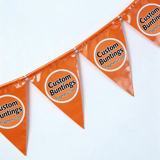 Custom Paper/PVC Buntings - Custom Flags - Business Ads Buntings - Flagmenu.com -Festival/Event/Sport/advertising 