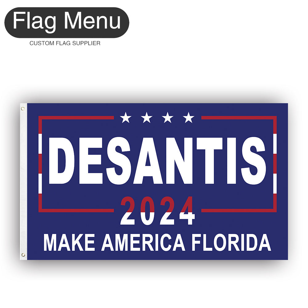 3'x5' 2024 America Presidential Election Flag(1/100 pcs)-DESANTIS-01-1 pcs-Flag Maker