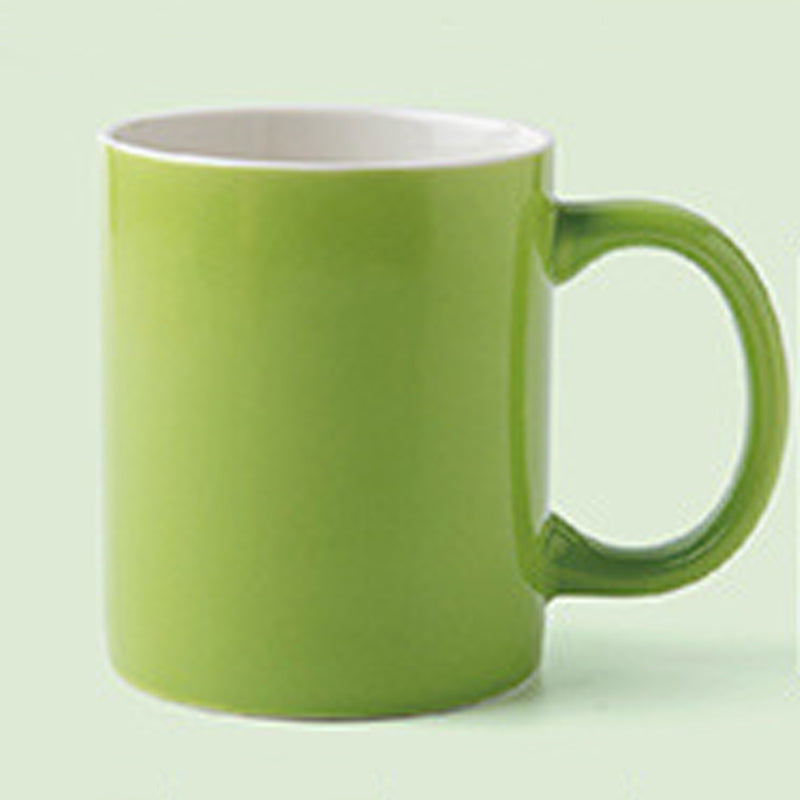 11.8oz Custom Regular Logo Cup/Mug - Souvenir/Business Advertising-Green-Decorating Firing-100 Pcs-FlagMenu.com