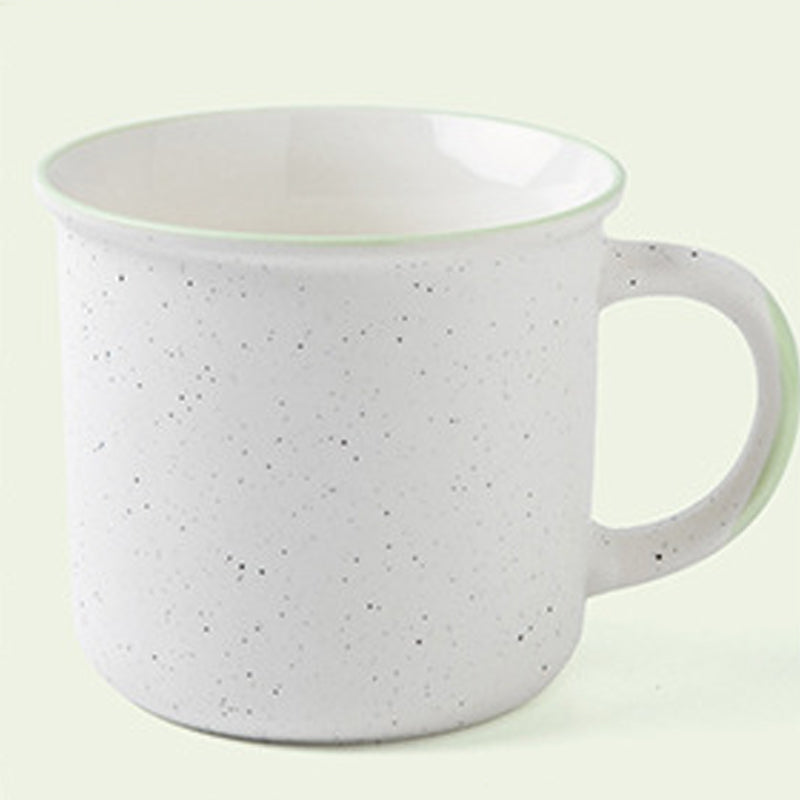 12.2oz Custom Enamel-like Cup/Mug - Souvenir/Business Advertising-Green-Decorating Firing-100 Pcs-FlagMenu.com