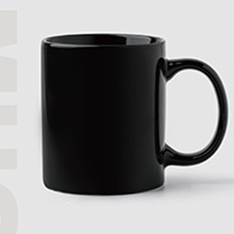12.2oz Custom Regular Cup/Mug - Souvenir/Business Advertising-High Gross Black-Decorating Firing-100 Pcs-FlagMenu.com