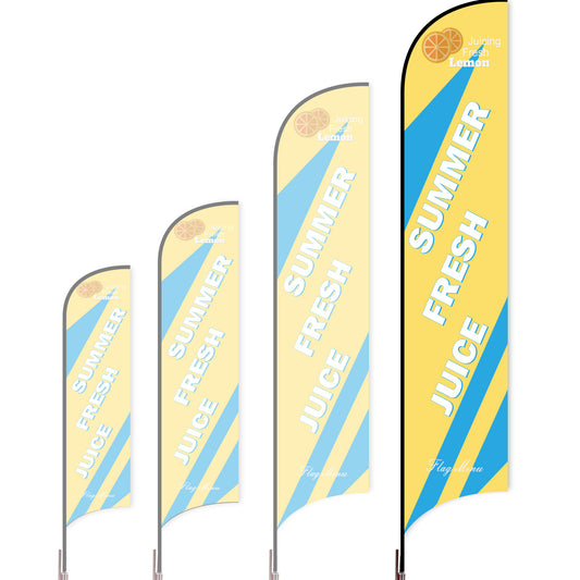 Sharkfin Flag - Doule Sided - Juice-XL-Yellow A-Flag Menu