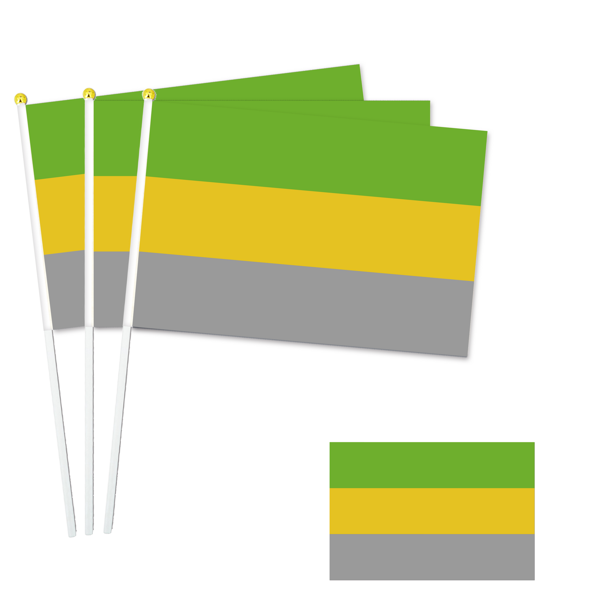 LGBTQ+ Collection - 8"x11" Stick Flag - 10 Packs-Lithromantic-Flag Menu-Custom flag&banner