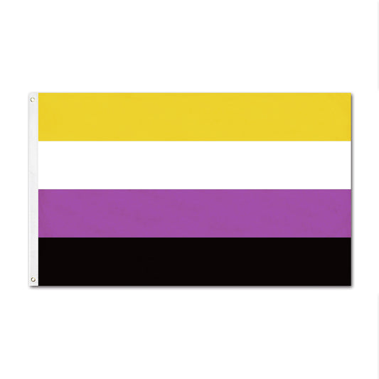 3'x5' Flag Of Non-Binary-Flag Menu - LGBTQ+ Regular Flag - Flag Manufactory