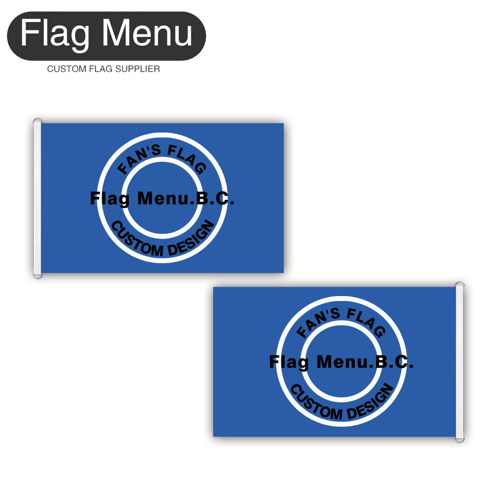 Custom Personalized B.C. Fan's Flag-Regular 3'x5'-Double Sided-Nylon D Ring-Flag Menu