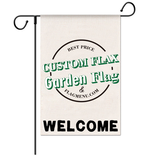 12"x18" Flax Custom Garden Flag-Doule sided-Flag Menu