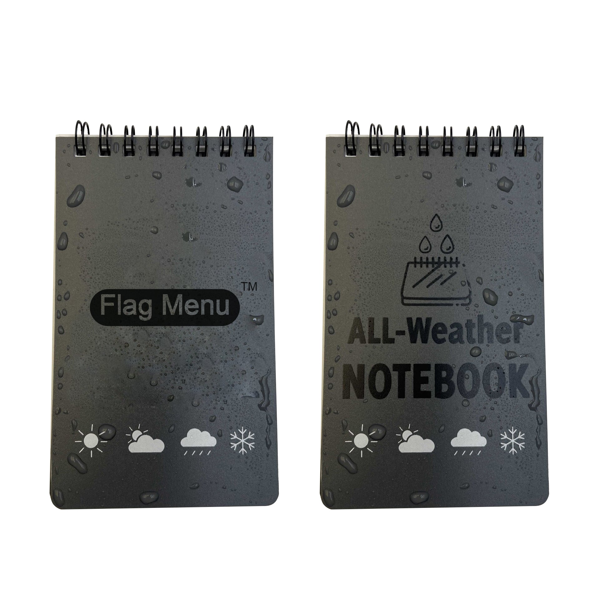 Mini Weather Notebook 500 Packs Custom All Weather Pocket Notebook – Flag Menu