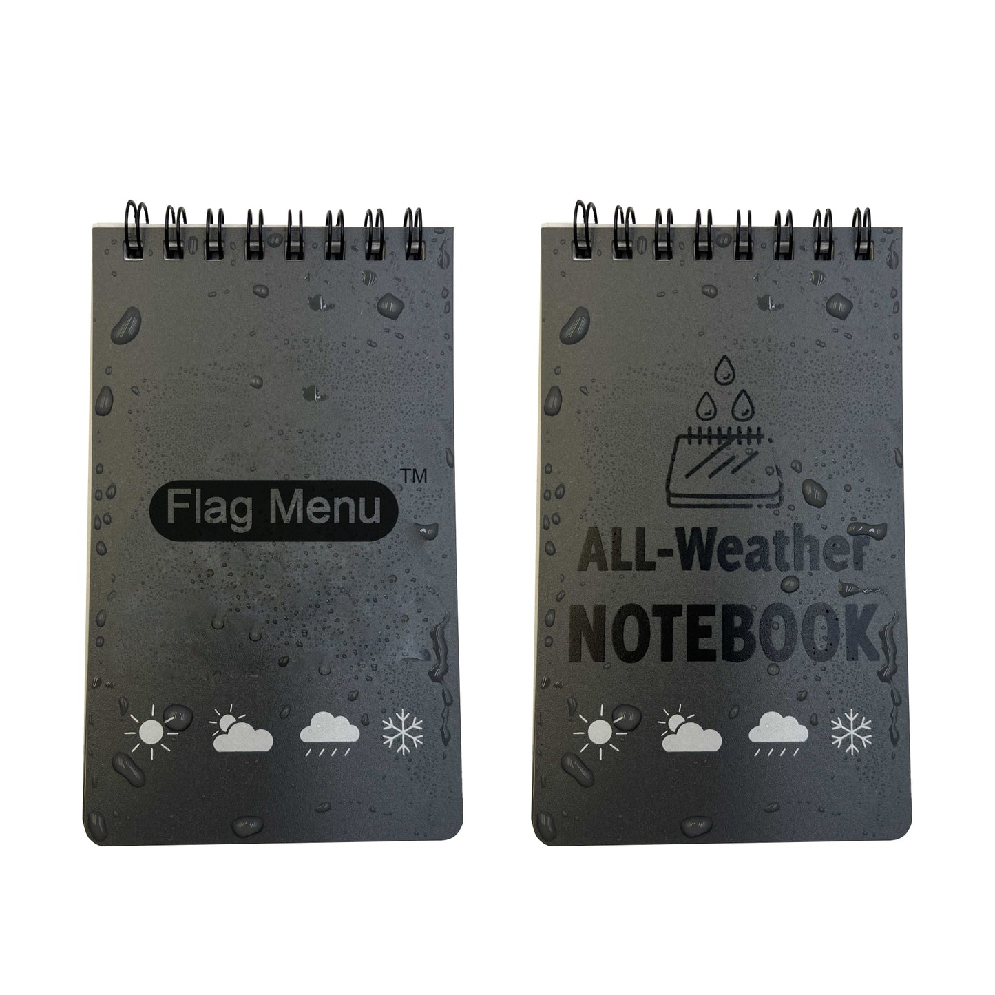 500 Packs Custom All Weather Pocket Notebook-126mmx76mm-500 Pcs-FlagMenu.com