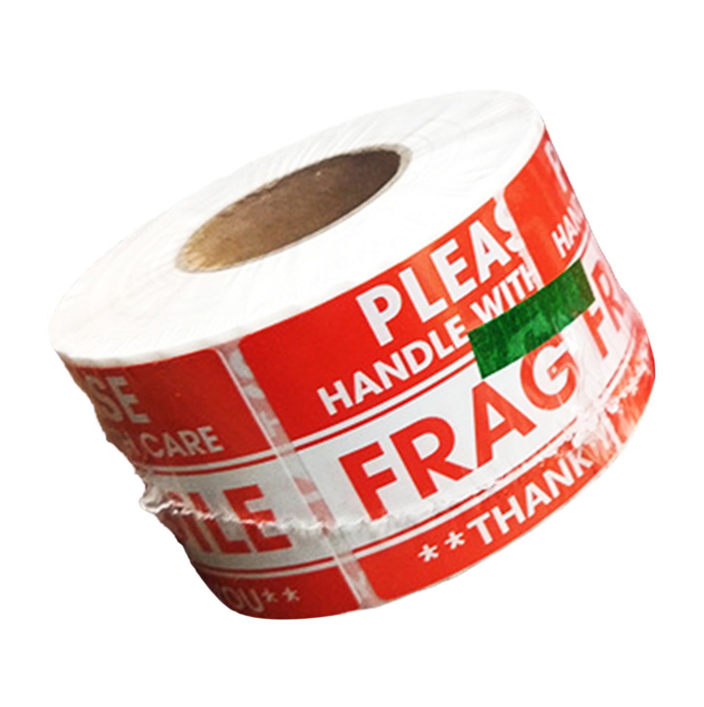 3.9"x3.9" Fragile/Upward Package Sticker - Reel - 500 Packs-Flag Menu