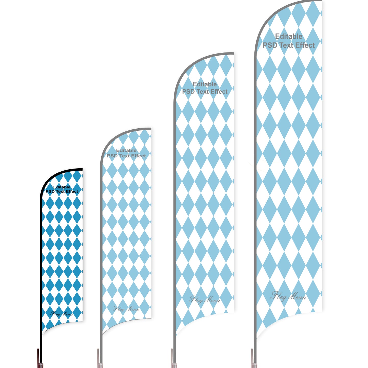 Sharkfin Flag - Doule Sided - OKTOBERFEST-S-Custom-Flag Menu