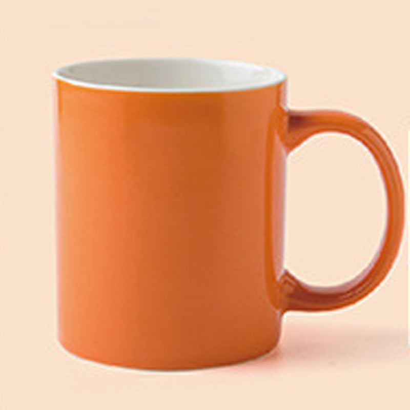 11.8oz Custom Regular Logo Cup/Mug - Souvenir/Business Advertising-Orange-Decorating Firing-100 Pcs-FlagMenu.com