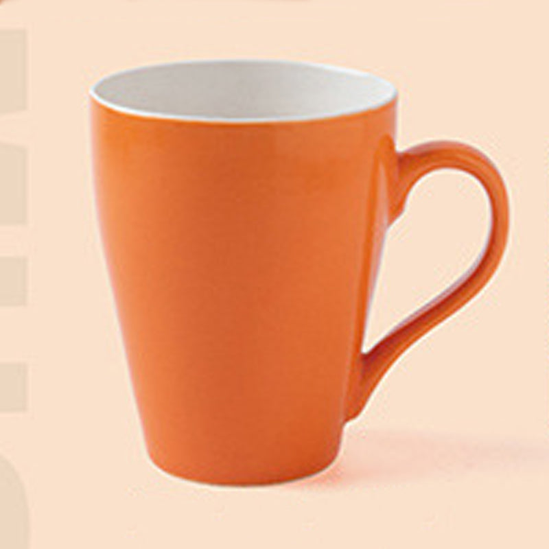 11.8oz Custom Juice Cup/Mug - Souvenir/Business Advertising-Orange-Decorating Firing-100 Pcs-FlagMenu.com