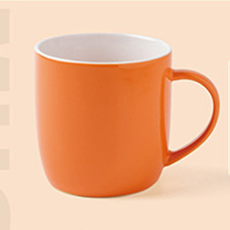 12.2oz Custom Dream Cup/Mug - Vivid color - Souvenir/Business Advertising-Orange-Decorating Firing-100 Pcs-FlagMenu.com