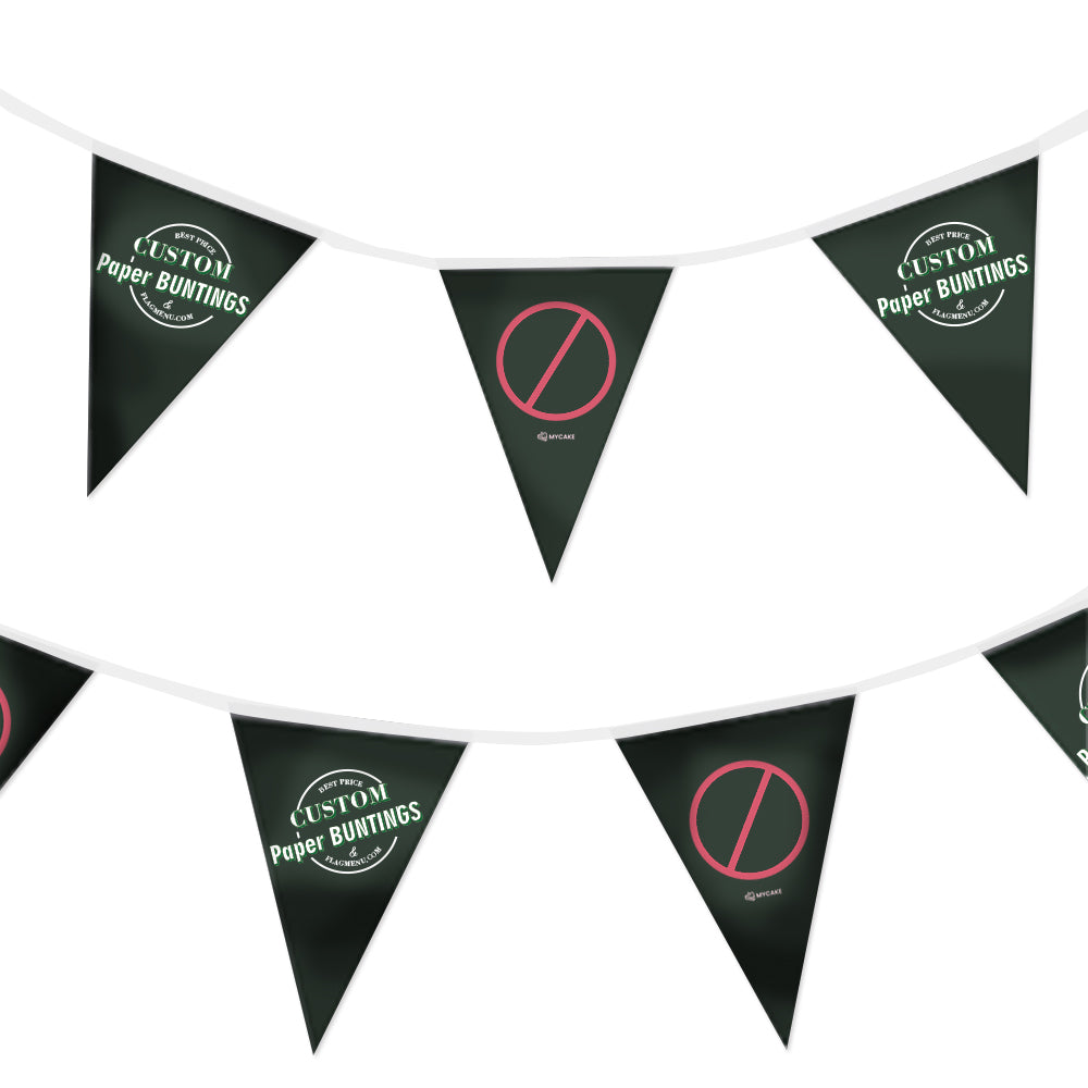 Customized 8"x12" Paper Bunting Flags - Flag Menu - Outdoor Business Advertising - Festival/Event/Sport Decoration