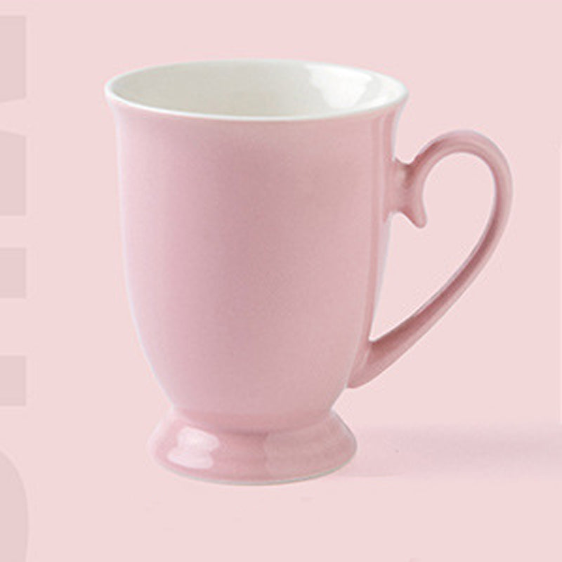 10.8oz Custom Tea Cup/Mug - Souvenir/Business Advertising-Pink-Decorating Firing-100 Pcs-FlagMenu.com