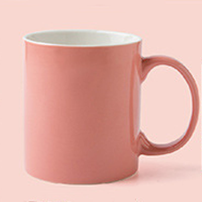 11.8oz Custom Regular Logo Cup/Mug - Souvenir/Business Advertising-Pink-Decorating Firing-100 Pcs-FlagMenu.com
