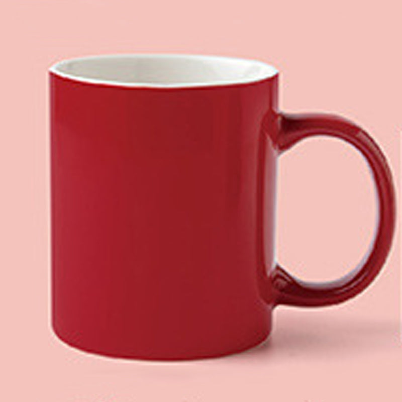 11.8oz Custom Regular Logo Cup/Mug - Souvenir/Business Advertising-Red-Decorating Firing-100 Pcs-FlagMenu.com