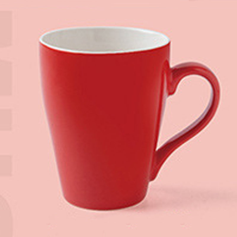 11.8oz Custom Juice Cup/Mug - Souvenir/Business Advertising-Red-Decorating Firing-100 Pcs-FlagMenu.com
