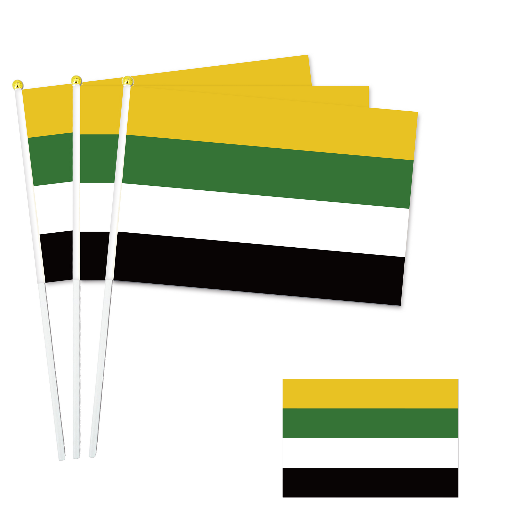 LGBTQ+ Collection - 8"x11" Stick Flag - 10 Packs-Skoliosexual-Flag Menu-Custom flag&banner