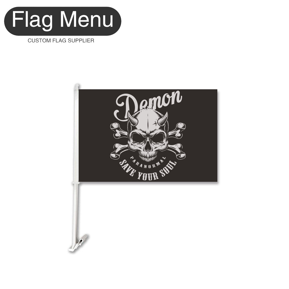 Car Flag Of Skull - Demon-Flag Menu