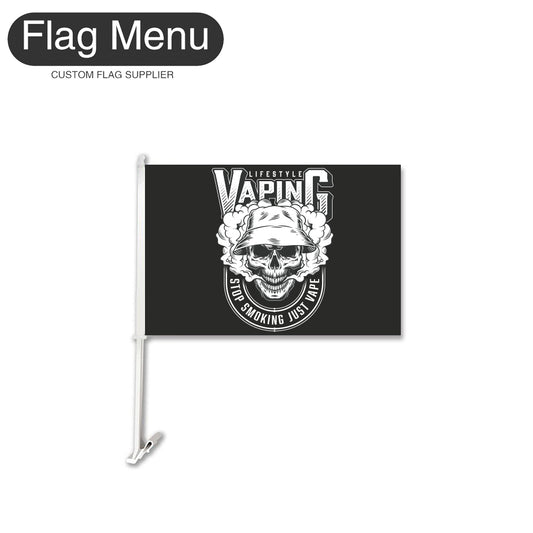 Car Flag Of Skull - Stop Smoking Just Vape-Flag Menu