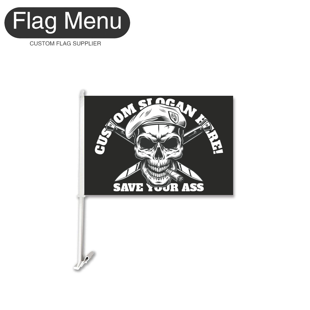 Car Flag Of Skull - Army-Flag Menu