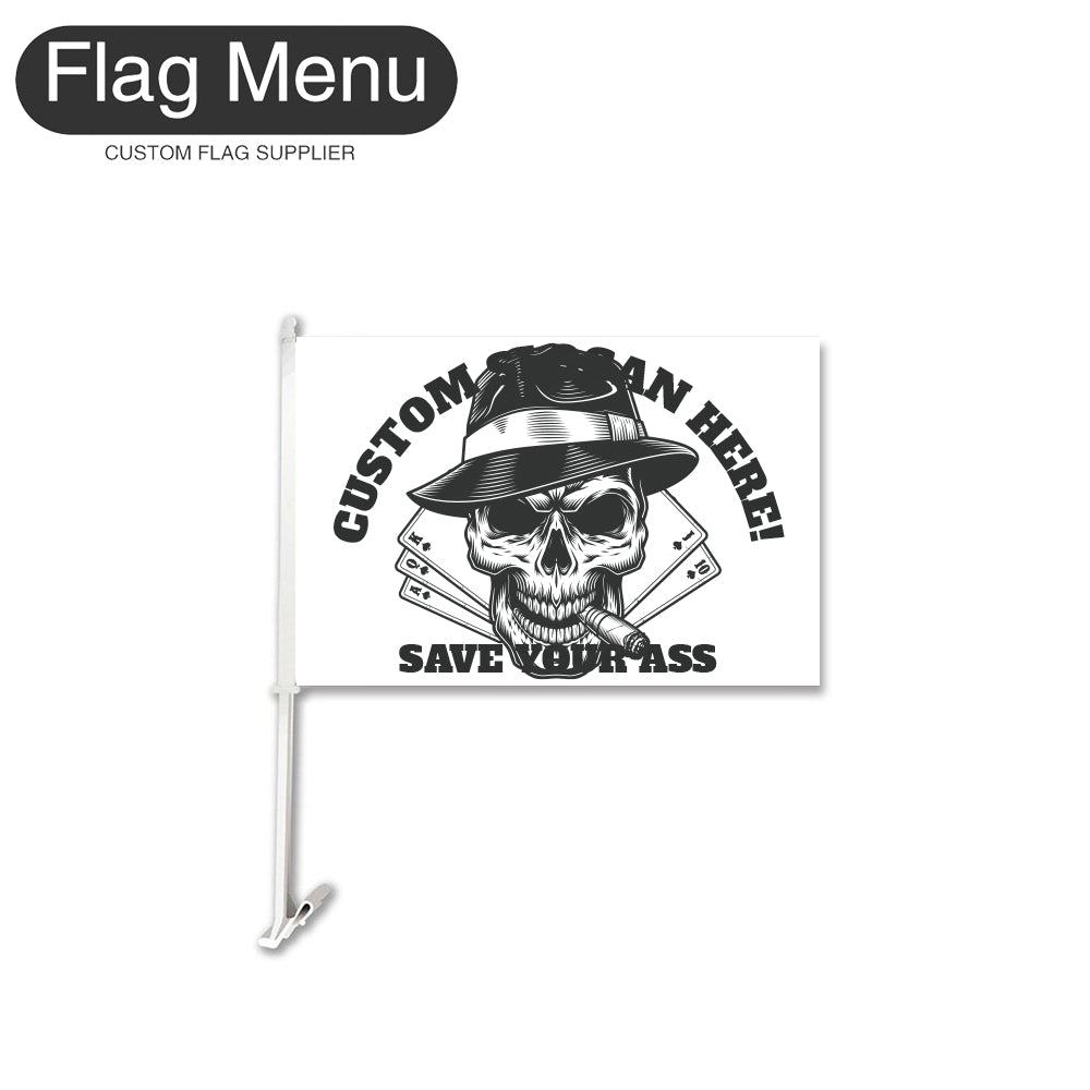 Car Flag Of Skull - Gambler-Flag Menu