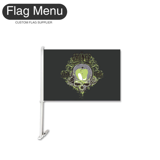 Car Flag Of Skull - Grunge-Flag Menu