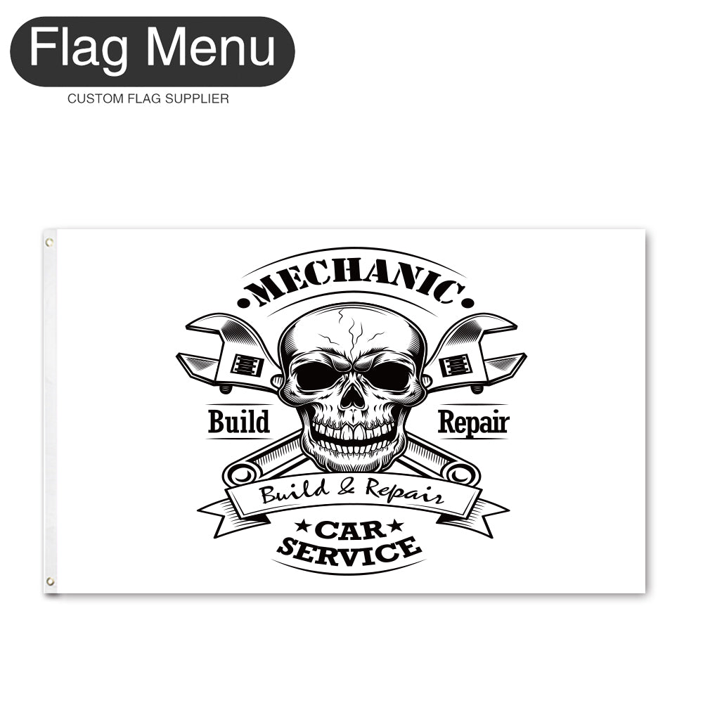 Regular Flag Of Skull - Build&Repair-2'x3'-2 Grommets-Flag Menu