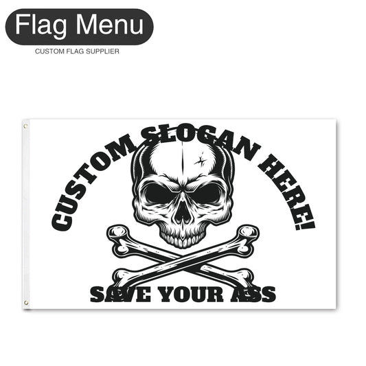 Regular Flag Of Skull - Death-2'x3'-2 Grommets-Flag Menu