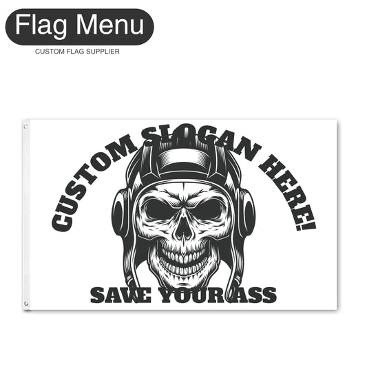 Regular Flag Of Skull - Tank Driver-2'x3'-2 Grommets-Flag Menu