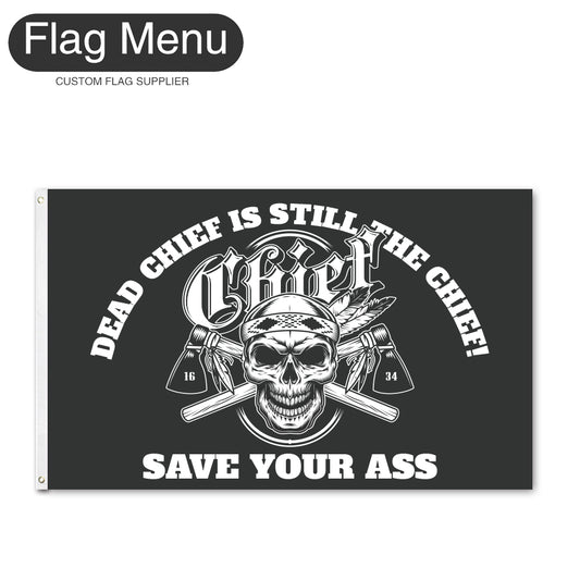 Regular Flag Of Skull - Chief-2'x3'-2 Grommets-Flag Menu