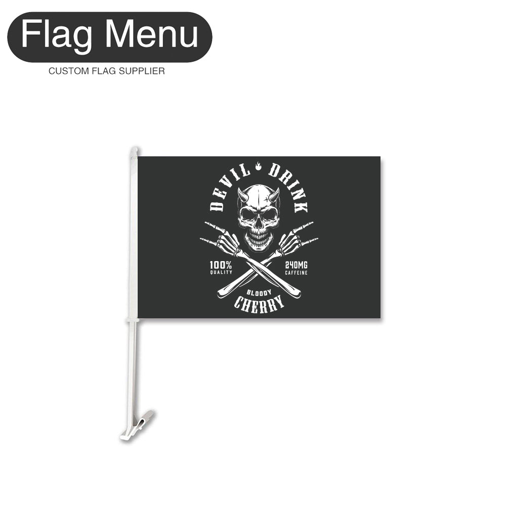 Car Flag Of Skull - Devil's Drink-Flag Menu