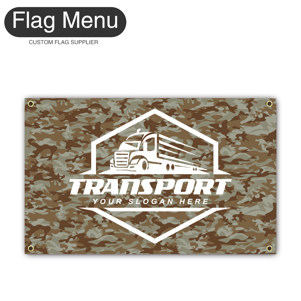 3'x5' Regular Flag - Transport-4 Grommets-Flag Menu