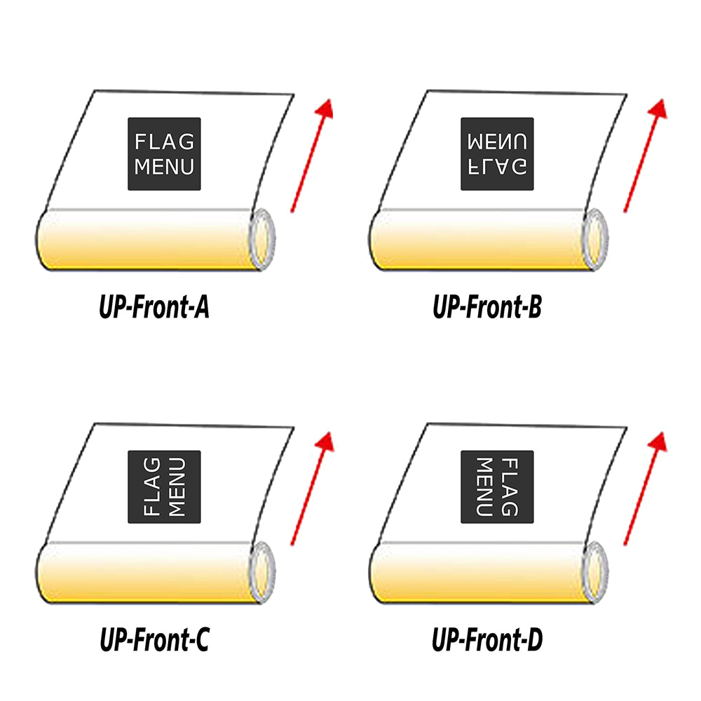 Custom Production Label Sticker - Reel Label-Flag Menu