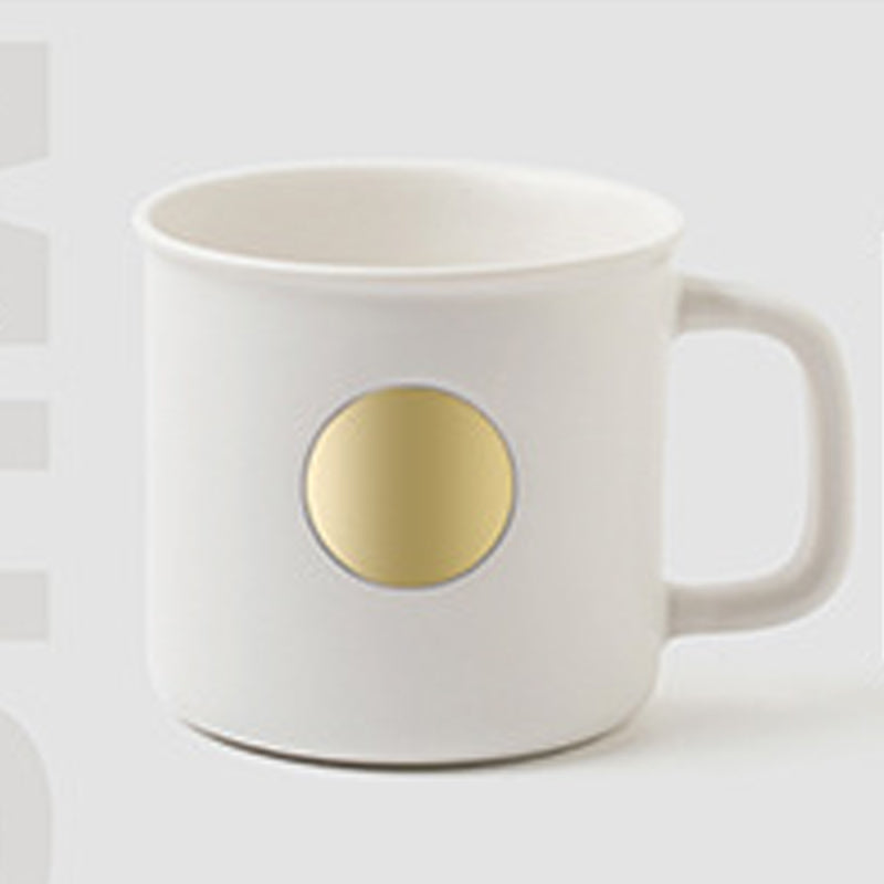14.2oz Custom Badge Cup/Mug - Souvenir/Business Advertising-White-Decorating Firing-100 Pcs-FlagMenu.com