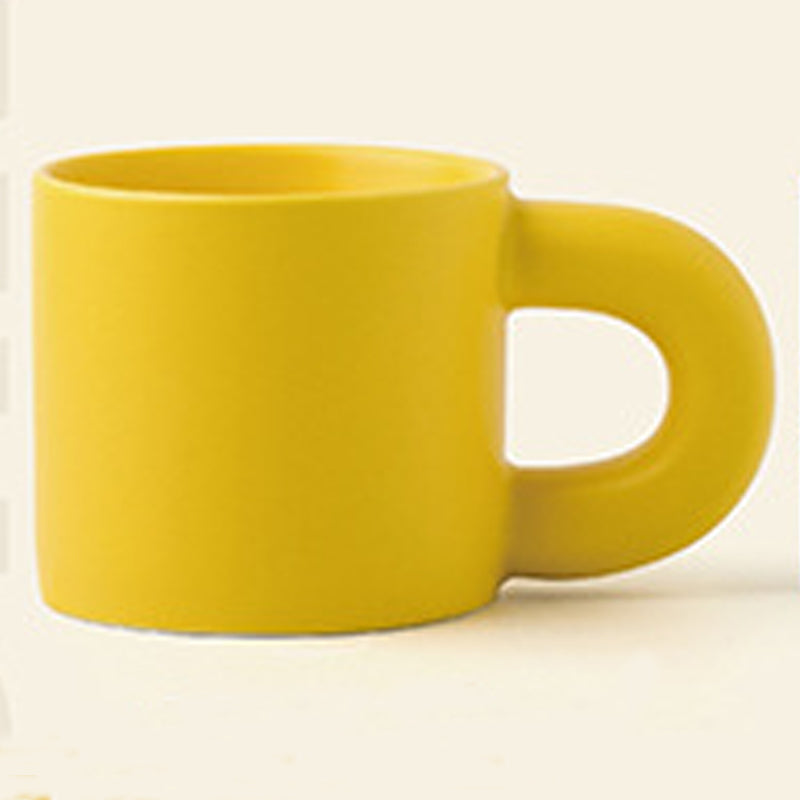 11.2oz Custom Big Fat Cup/Mug - Souvenir/Business Advertising-Yellow-Decorating Firing-100 Pcs-FlagMenu.com