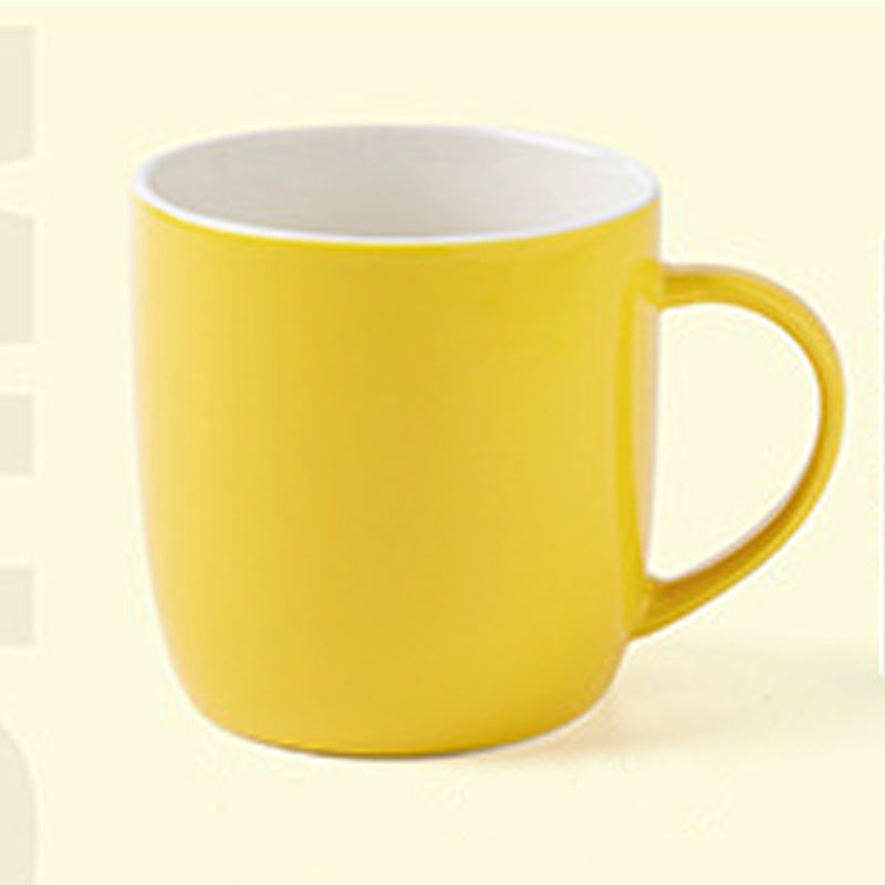 12.2oz Custom Dream Cup/Mug - Vivid color - Souvenir/Business Advertising-Yellow-Decorating Firing-100 Pcs-FlagMenu.com