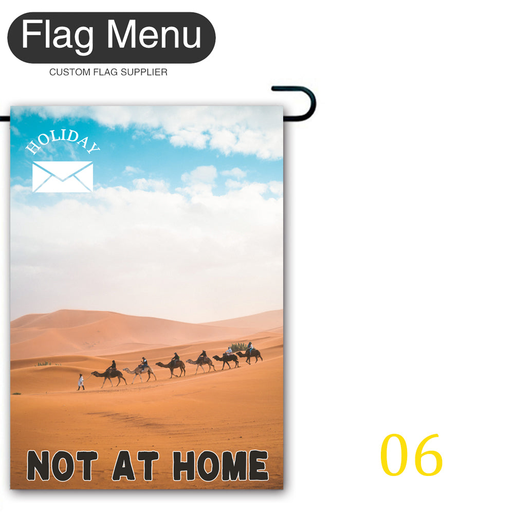 Holiday Message Welcome Flag - Canvas-12"x18"-06Camel-Flag Menu