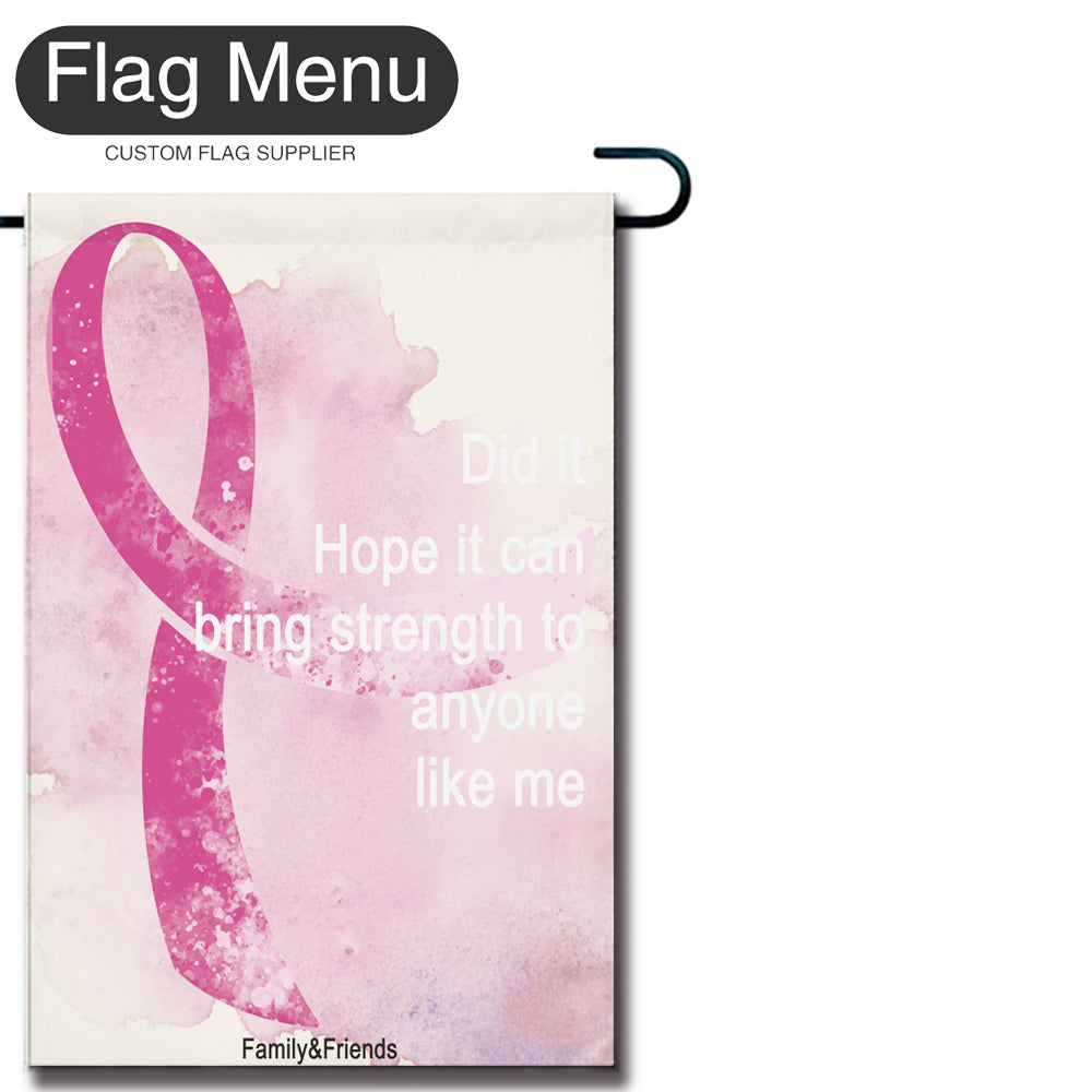 Breast Cancer Care Welcome Flag - Canvas-Flag Menu-Flag&Banner Company- USA UK Canada AU EU