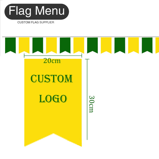 8X12in Custom PVC Bunting-1000 pcs-Flag Menu