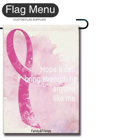 Breast Cancer Care Welcome Flag - Canvas-Flag Menu-Flag&Banner Company- USA UK Canada AU EU