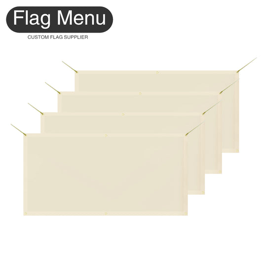 4pcs Blank 2x4ft DIY Banner-Oxford-Flag Menu