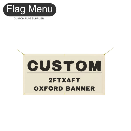2X4ft Custom Banner-Oxford-Flag Menu