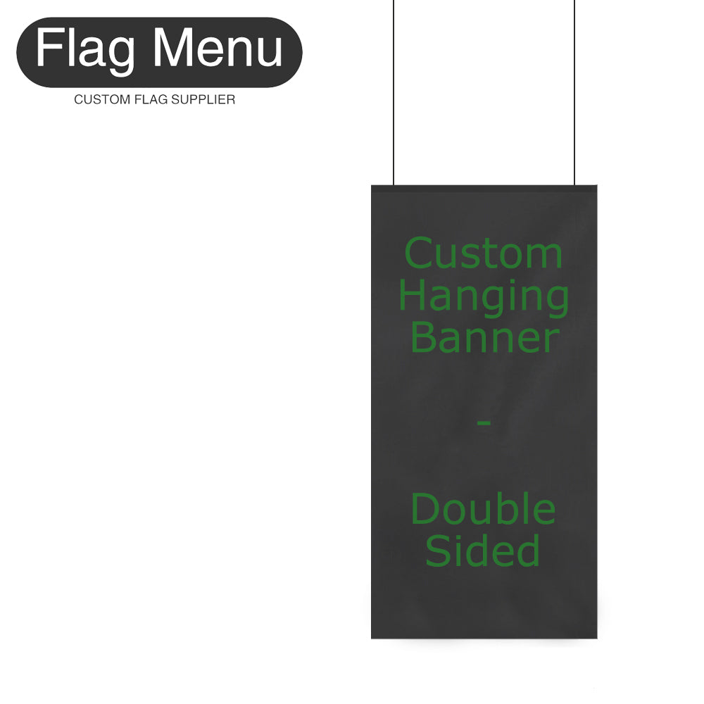 Custom Vinyl Hanging Banner-Double Sided-1 Square Yard-Flag Menu