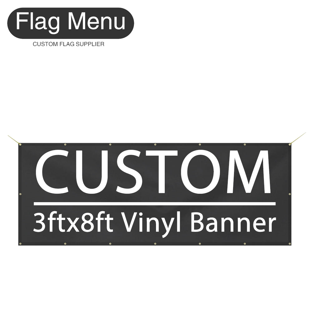 3X8ft Custom Banner-Vinyl(PVC)-Flag Menu