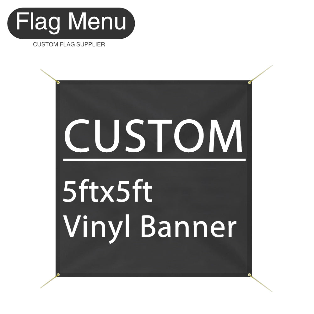 5x5ft Address Sign Banner-Vinyl-Flag Menu