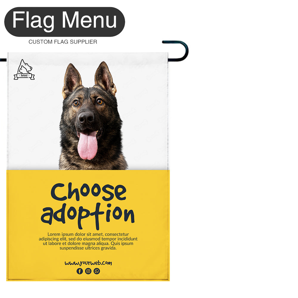 Pet Welcome Flag - A - Choose Adoption-Flag Menu